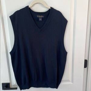 Men’s Brooks Brothers Navy V-Neck Sweater Vest